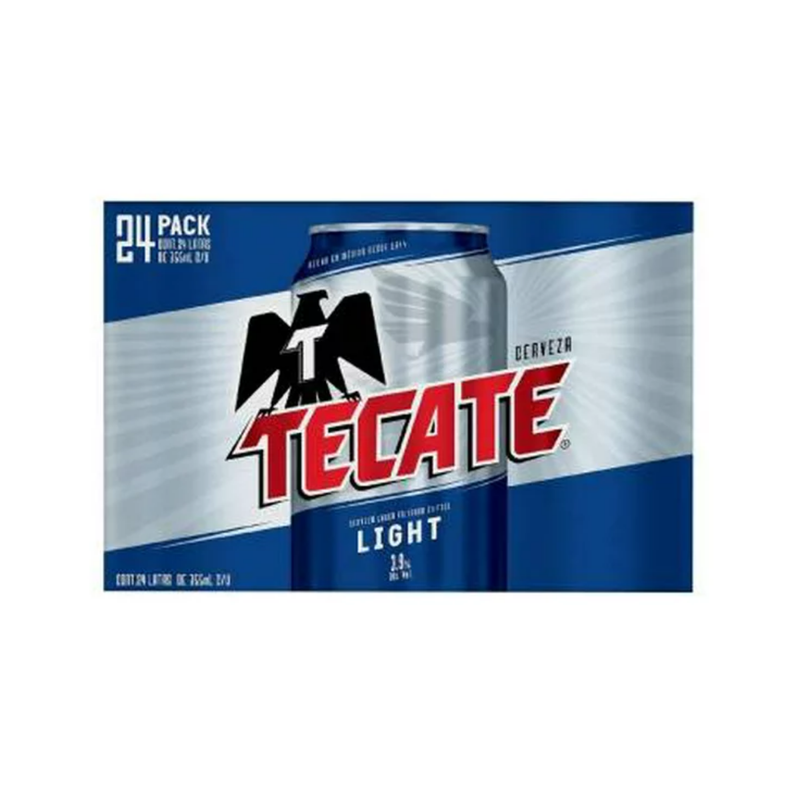 Cerveza Tecate Ligth En Lata 355 Ml Tapa/24 