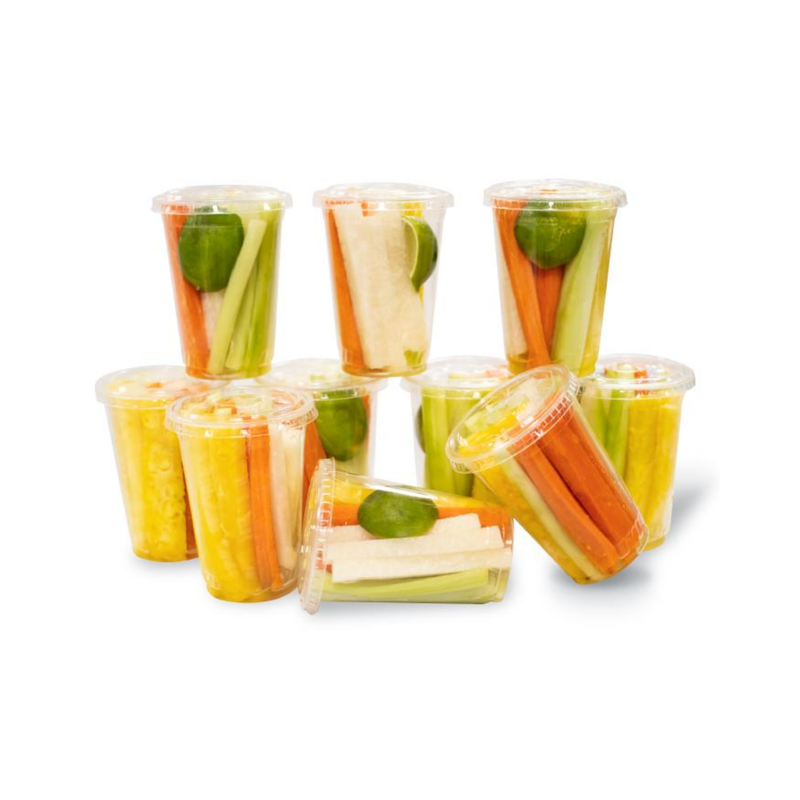 Vaso Crudite  ( Precio Individual) Zanahoria , Jicama , Pepino, Limon